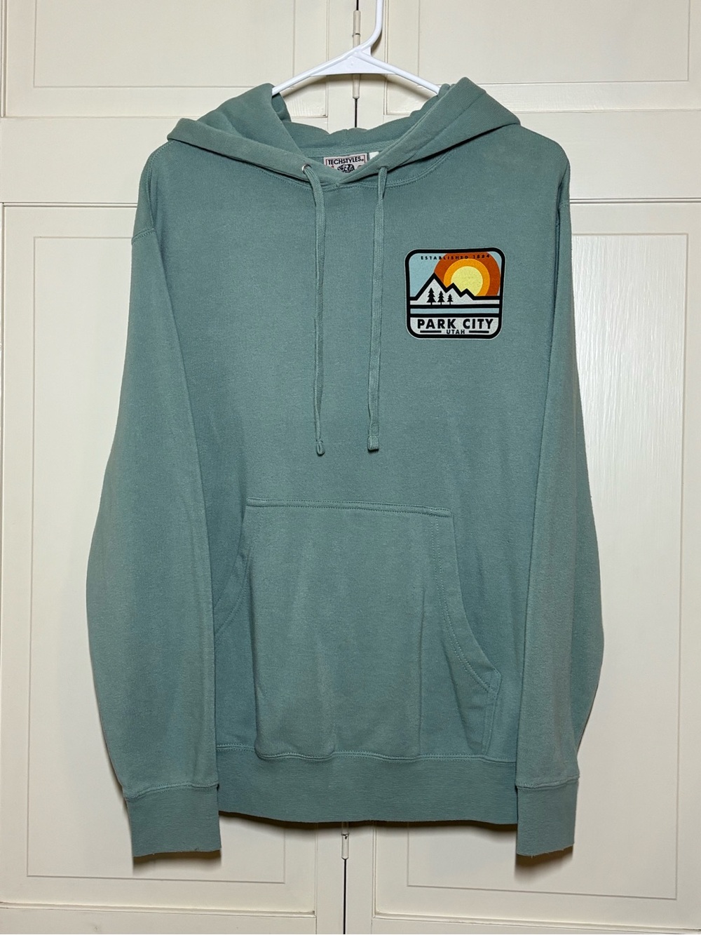Park City Graphic Hoodie - Men's Sage Green Pullover